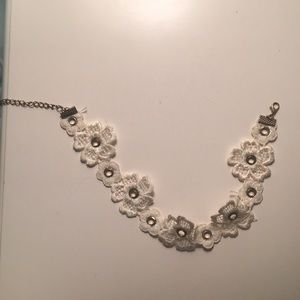 White Flower Choker